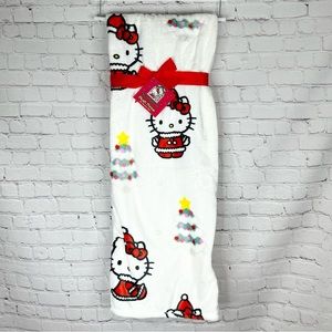 Sanrio Hello Kitty Christmas Holiday Blanket New